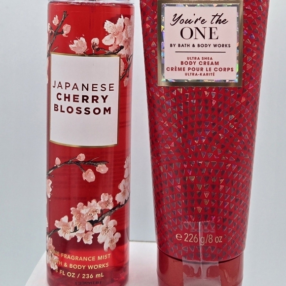 Bath & Body Works Japanese Cherry Blossom FFM & You're the one Body Cream Bundle - Picture 2 of 4